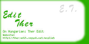 edit ther business card